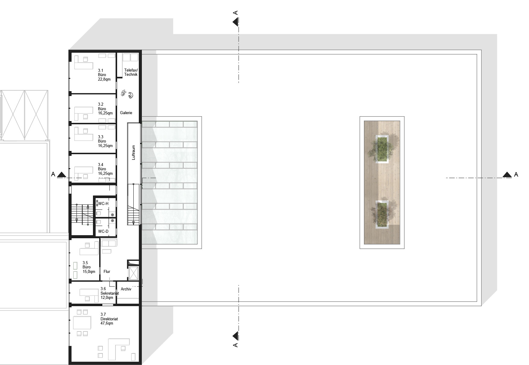 Grundriss 3OG MPI